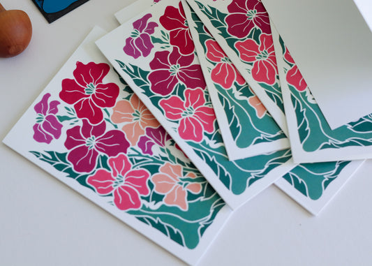 Twilight Haze Wallflowers | Set of 8 Notecards & Envelopes