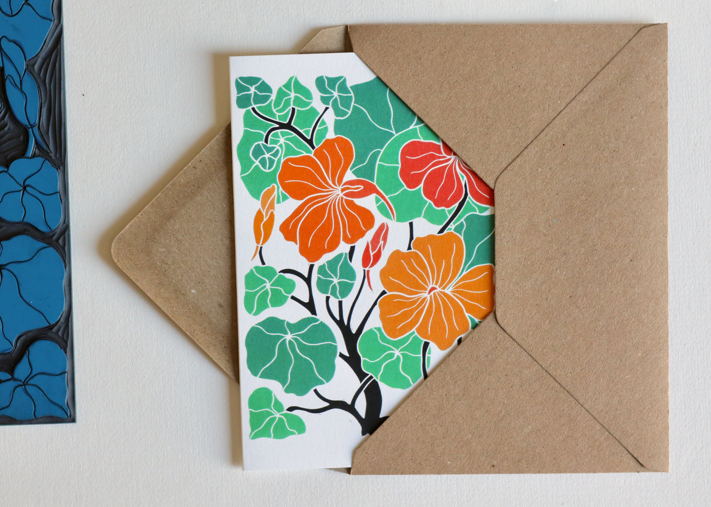 Heritage Kitchen Nasturtium Notecards | Set of 8 Notecards & Envelopes