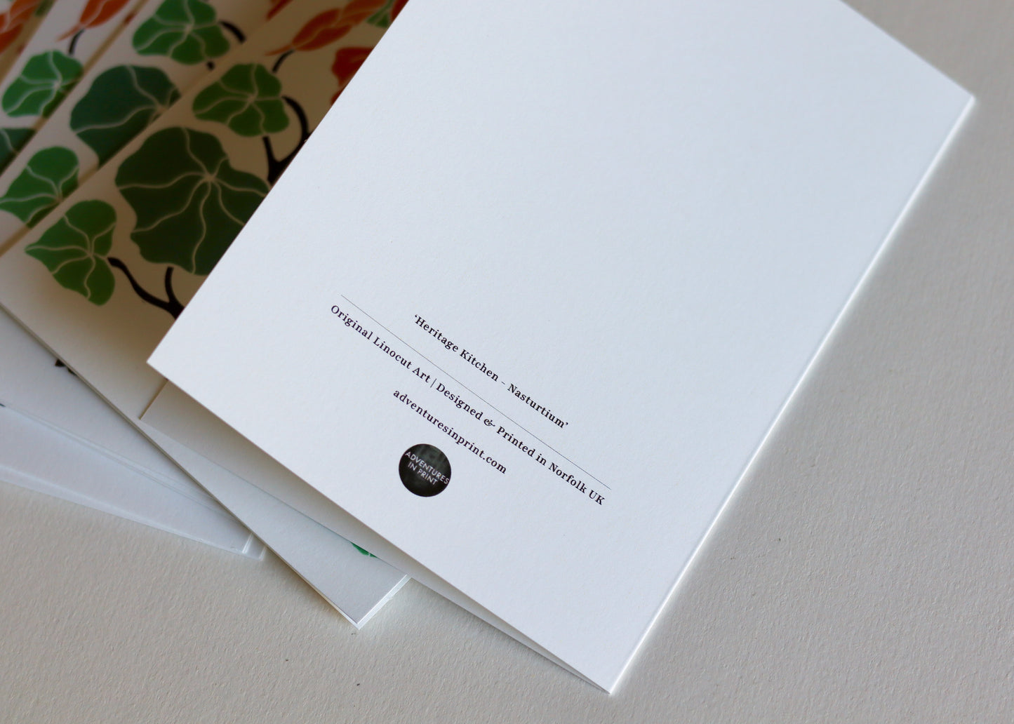 Heritage Kitchen Nasturtium Notecards | Set of 8 Notecards & Envelopes