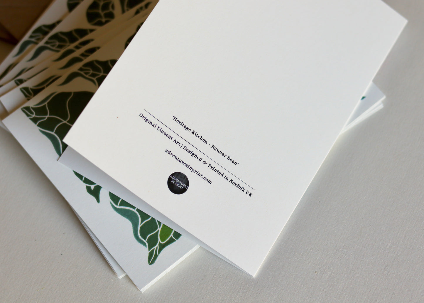 Heritage Kitchen Runner Beans Notecards | Set of 8 Notecards & Envelopes