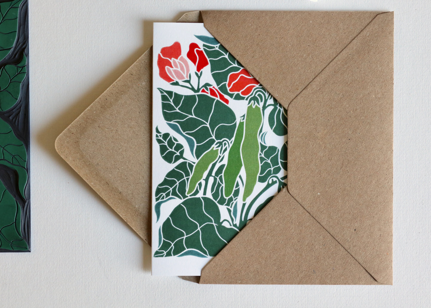 Heritage Kitchen Runner Beans Notecards | Set of 8 Notecards & Envelopes