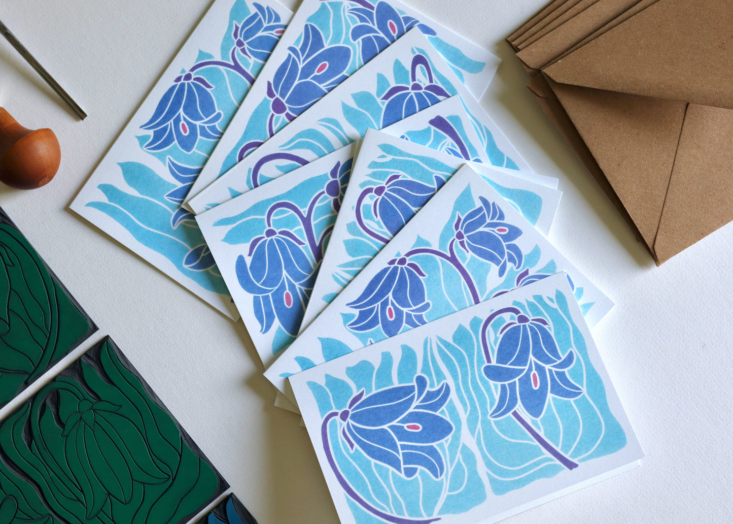 Scottish Bluebells Notecards | Set of 8 Notecards & Envelopes