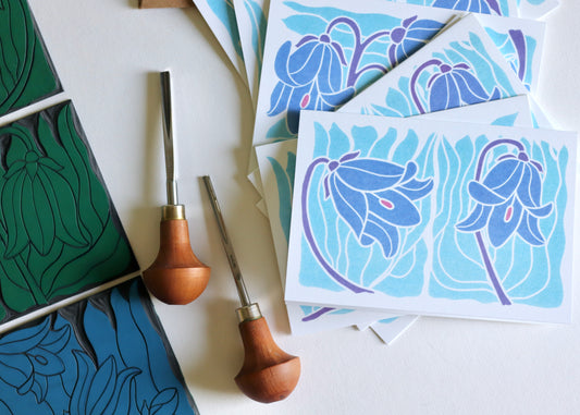 Scottish Bluebells Notecards | Set of 8 Notecards & Envelopes