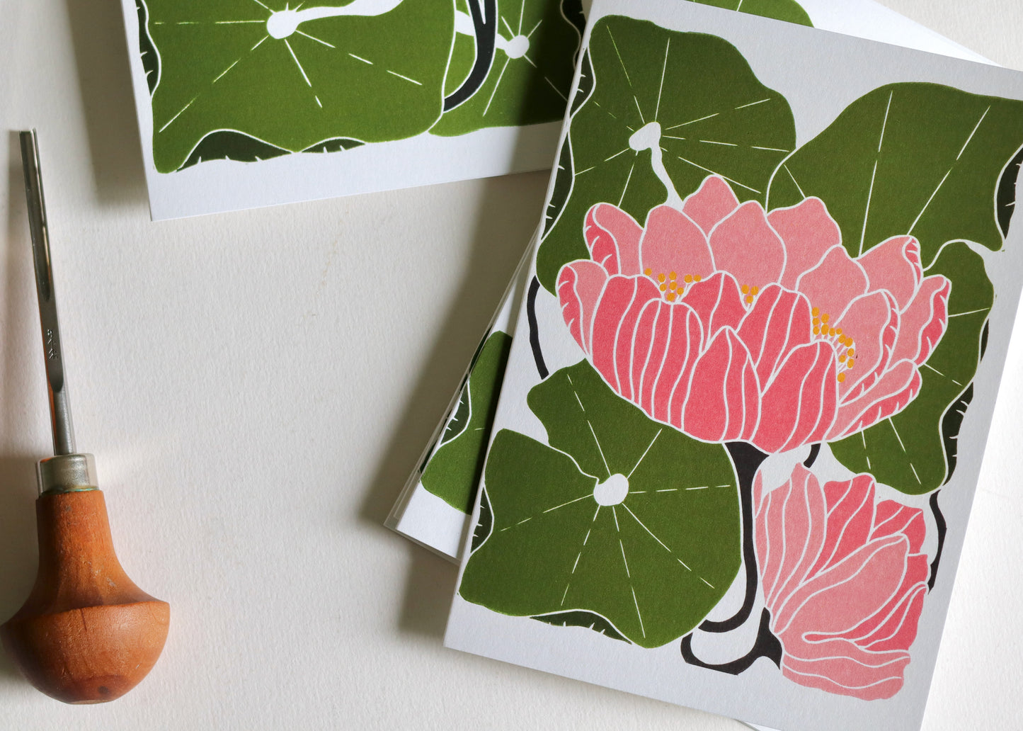 Summer Water Lilies Notecards | Set of 8 Notecards & Envelopes