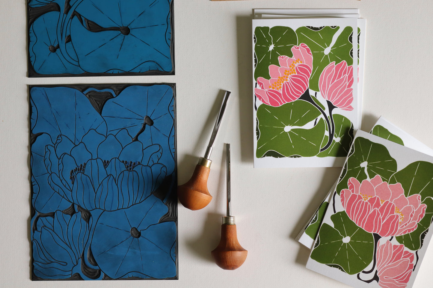 Summer Water Lilies Notecards | Set of 8 Notecards & Envelopes