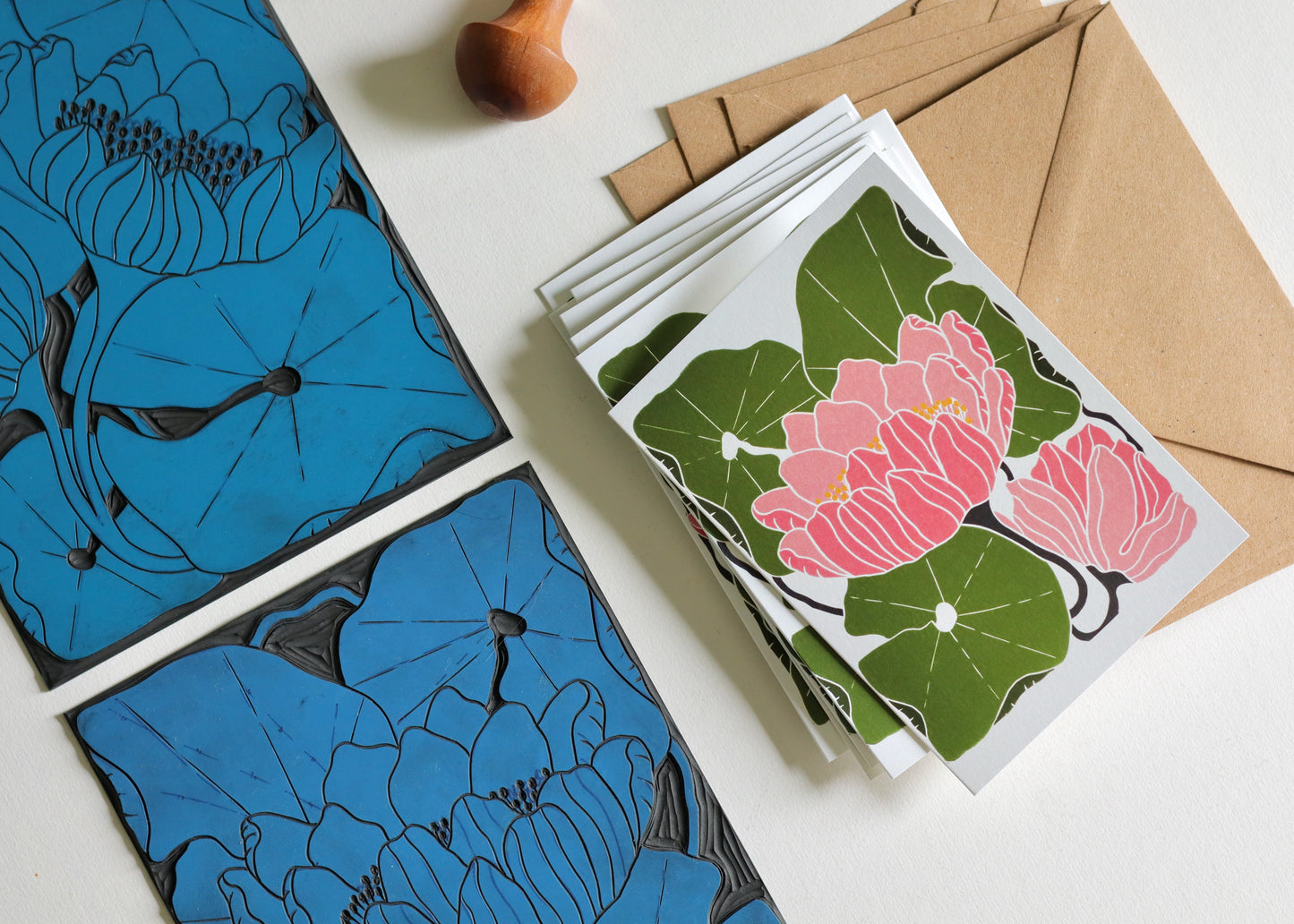 Summer Water Lilies Notecards | Set of 8 Notecards & Envelopes