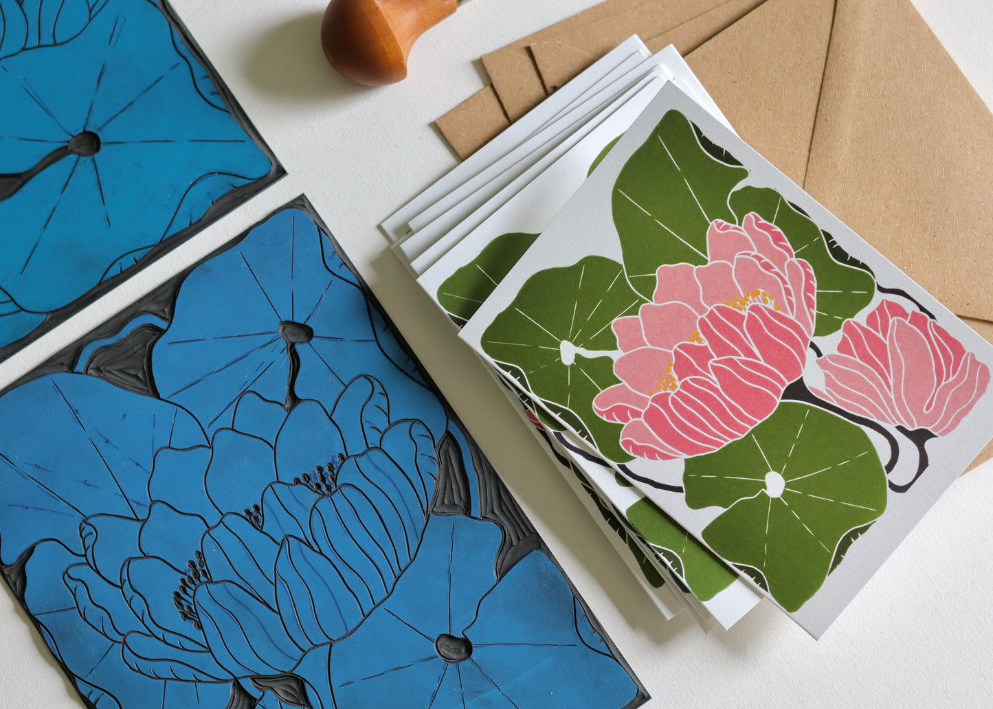 Summer Water Lilies Notecards | Set of 8 Notecards & Envelopes