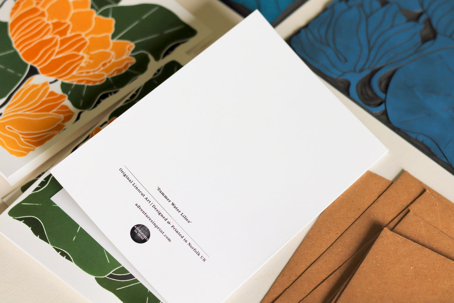 Summer Water Lilies Notecards | Set of 8 Notecards & Envelopes
