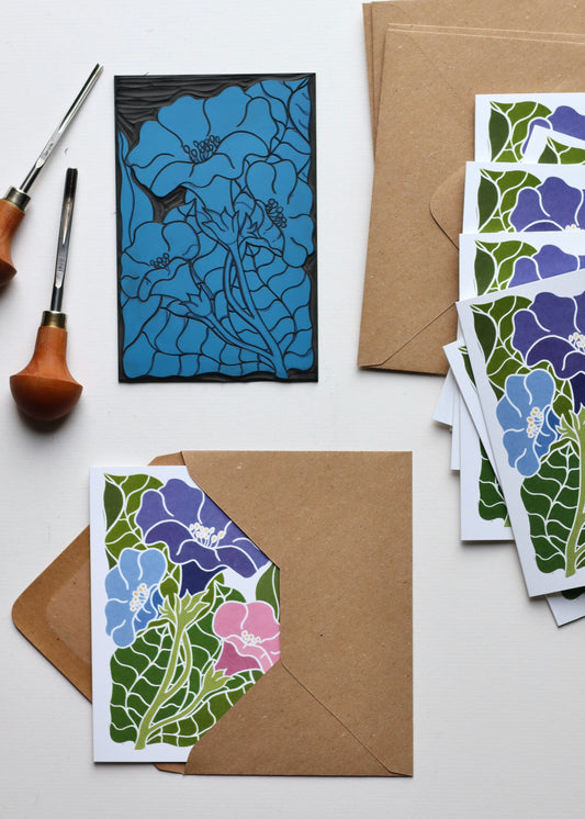 Morning Glory in Bloom | Set of 8 Notecards & Envelopes