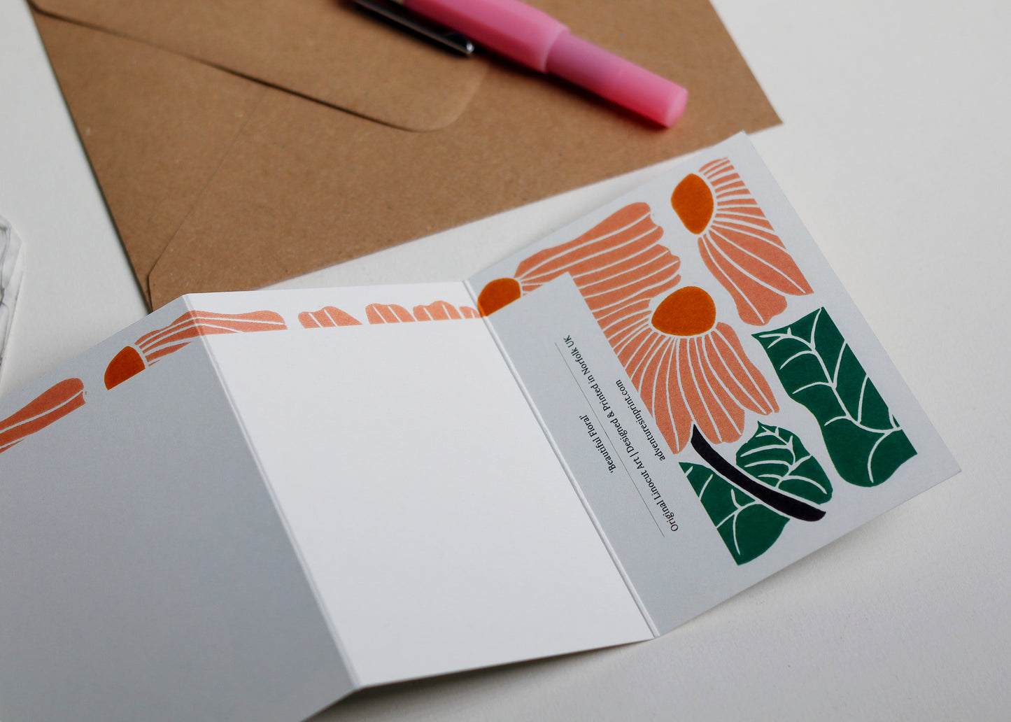 Garden Chorus Garland Card | Single Card & Envelope