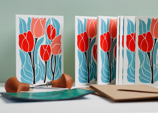 Classic Tulips | Set of 8 Notecards & Envelopes