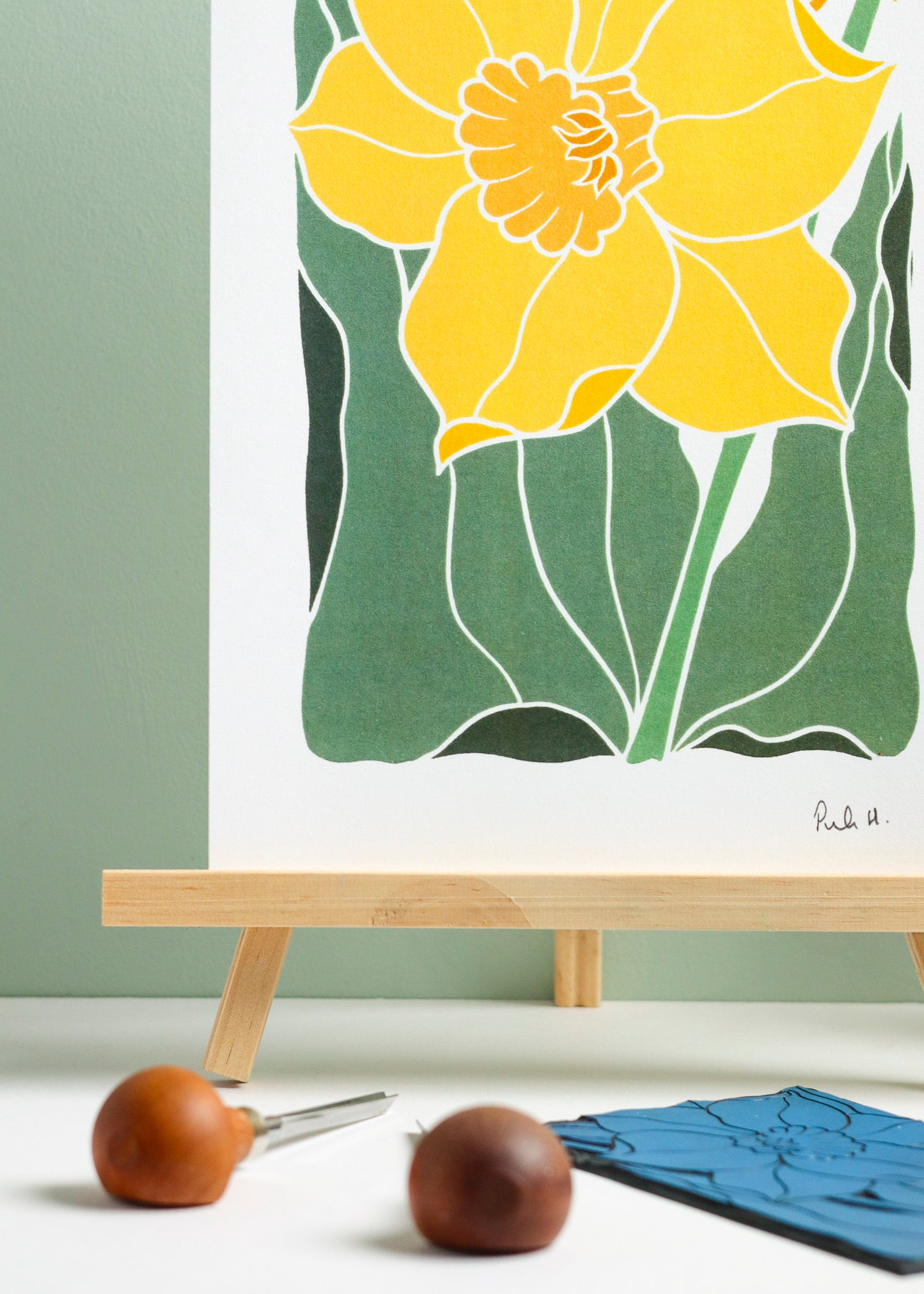 Dancing Daffodil | Art Print on Cotton Paper