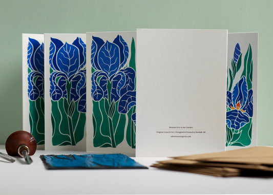 Iris in the Garden | Set of 8 Notecards & Envelopes