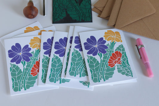 Primroses in Spring | Set of 8 Notecards & Envelopes