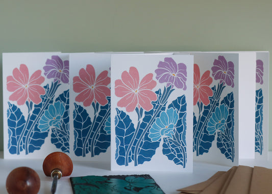 Primroses in the Moonlight | Set of 8 Notecards & Envelopes