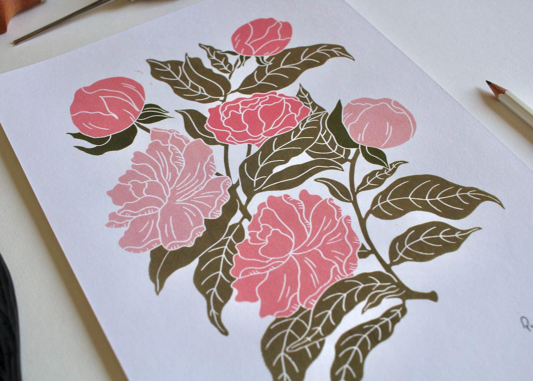 Peonies & Printmaking - Celebrating Chinese New Year 2025