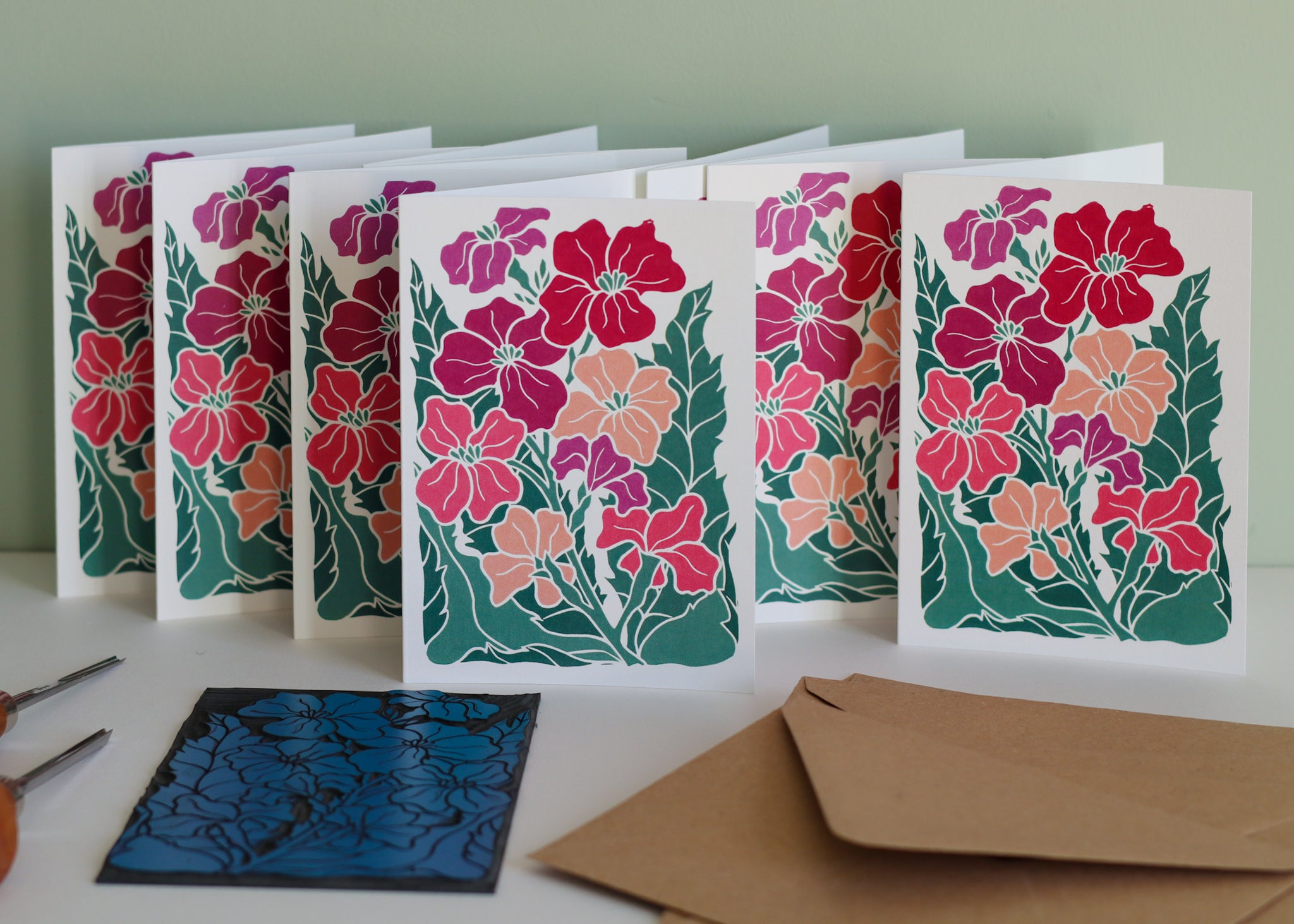 Twilight Haze Wallflowers | Set of 8 Notecards & Envelopes