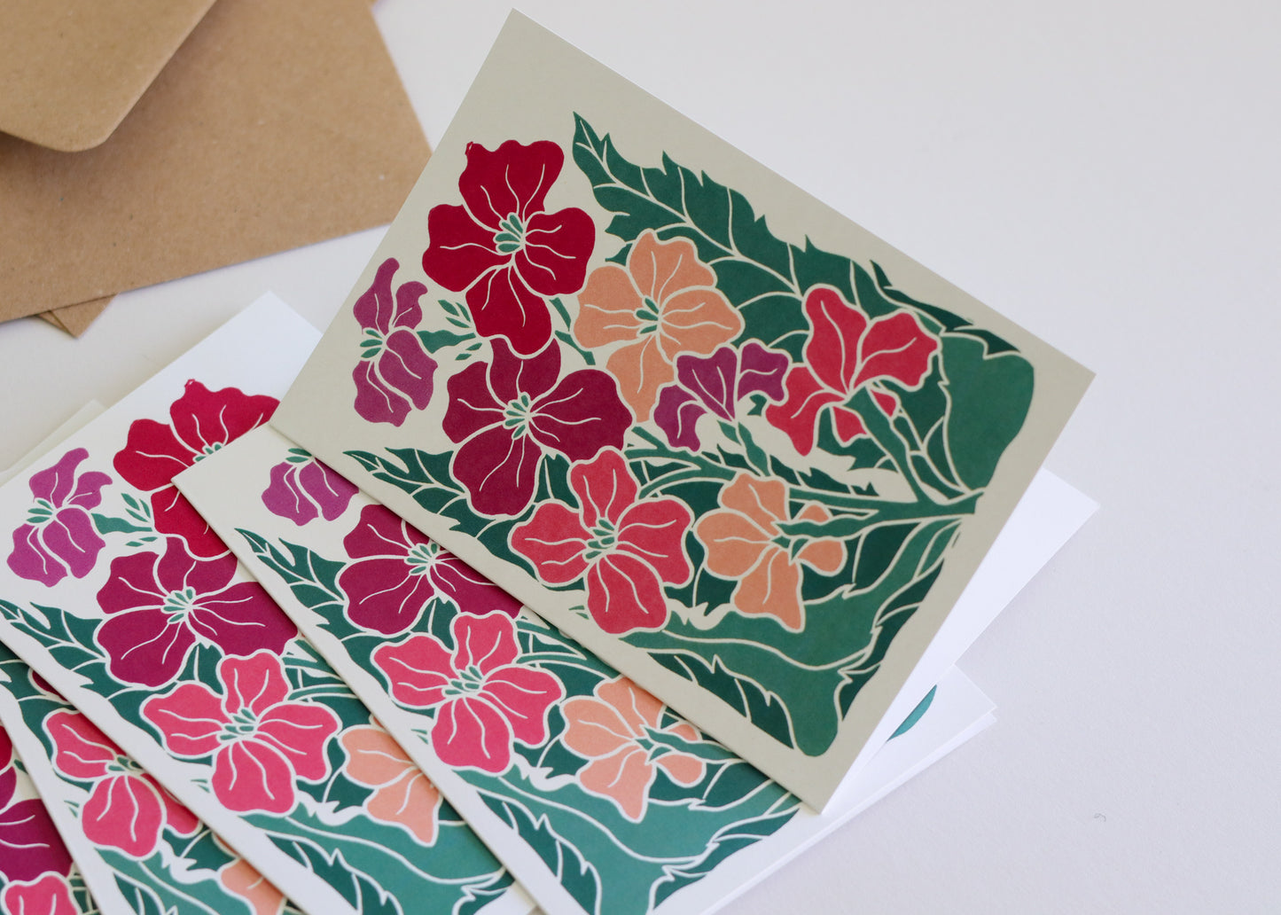 Twilight Haze Wallflowers | Set of 8 Notecards & Envelopes