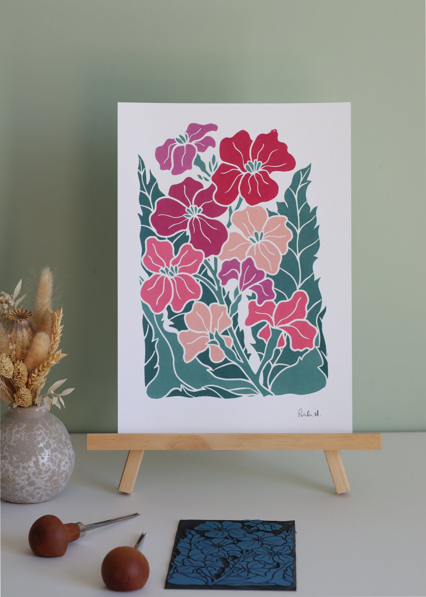 Twilight Haze Wallflowers | Art Print on Cotton Paper (Copy)
