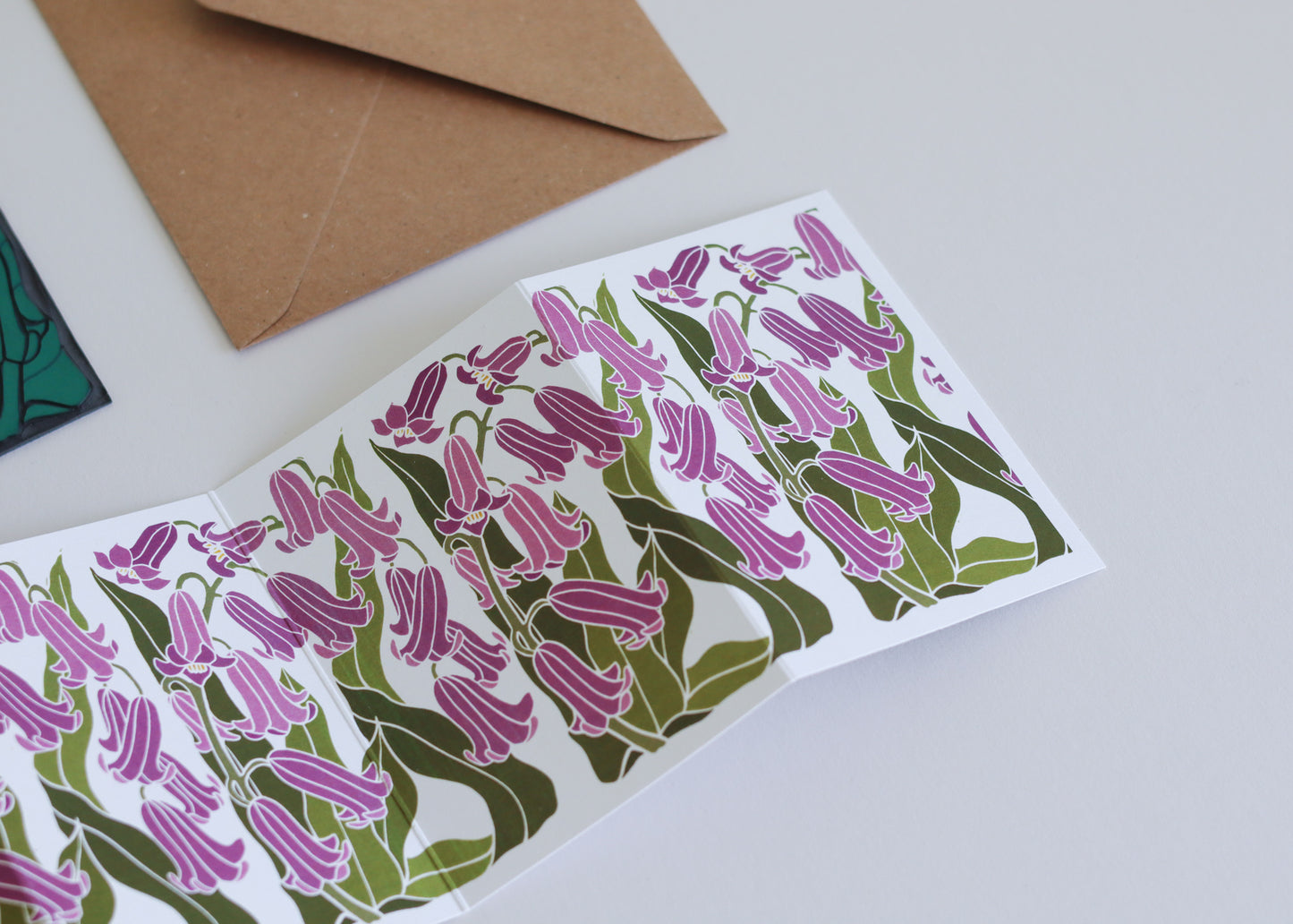 Bluebell Mist Garland Card | Single Card & Envelope