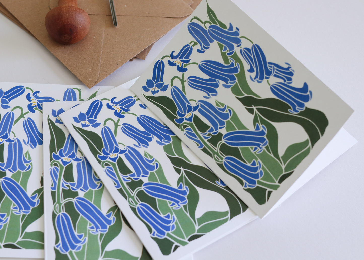 Woodland Haze Bluebells | Set of 8 Notecards & Envelopes