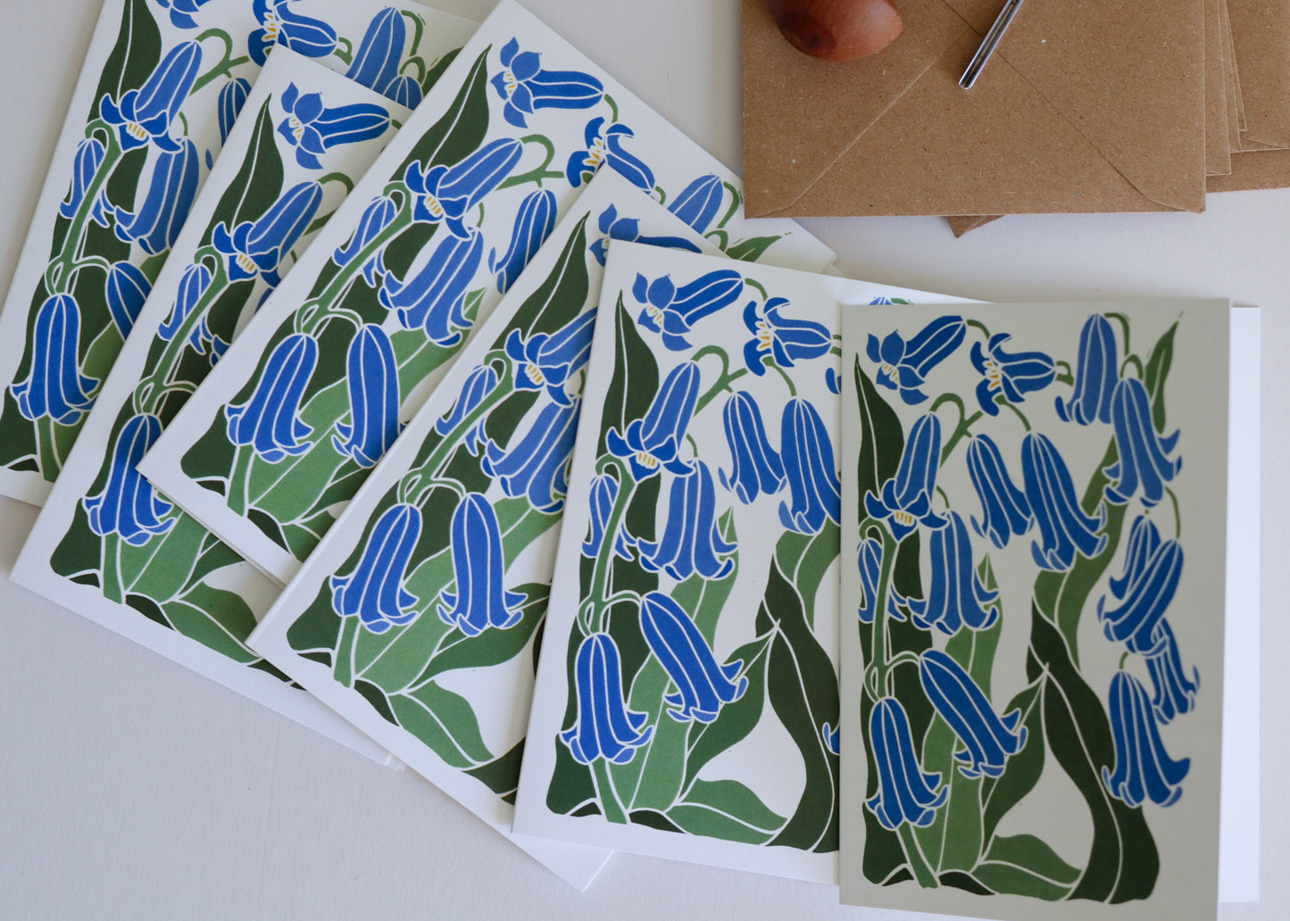 Woodland Haze Bluebells | Set of 8 Notecards & Envelopes