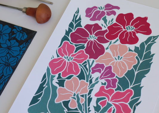 Twilight Haze Wallflowers | Art Print on Cotton Paper (Copy)