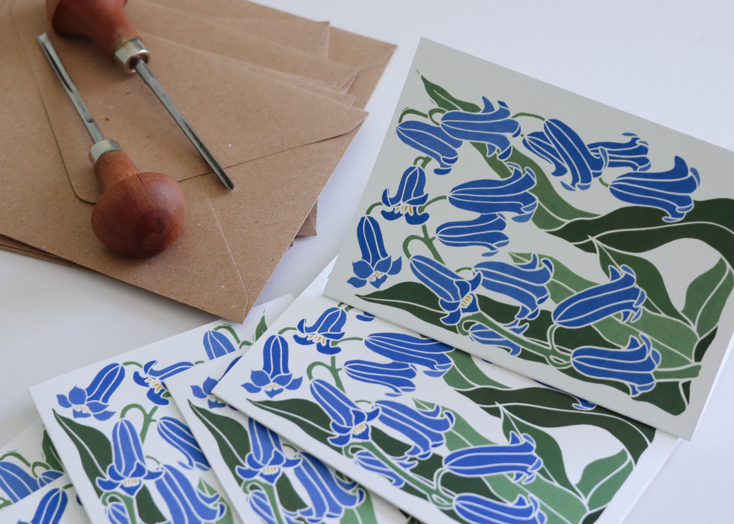 Woodland Haze Bluebells | Set of 8 Notecards & Envelopes