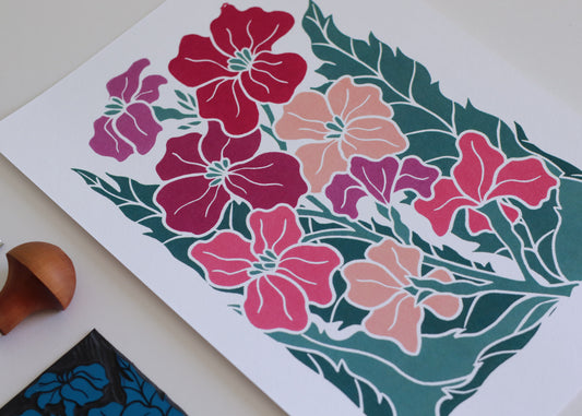 Twilight Haze Wallflowers | Art Print on Cotton Paper (Copy)