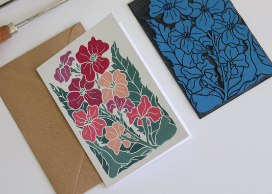 Twilight Haze Wallflowers Luxury Cotton Card | Single Card & Envelope