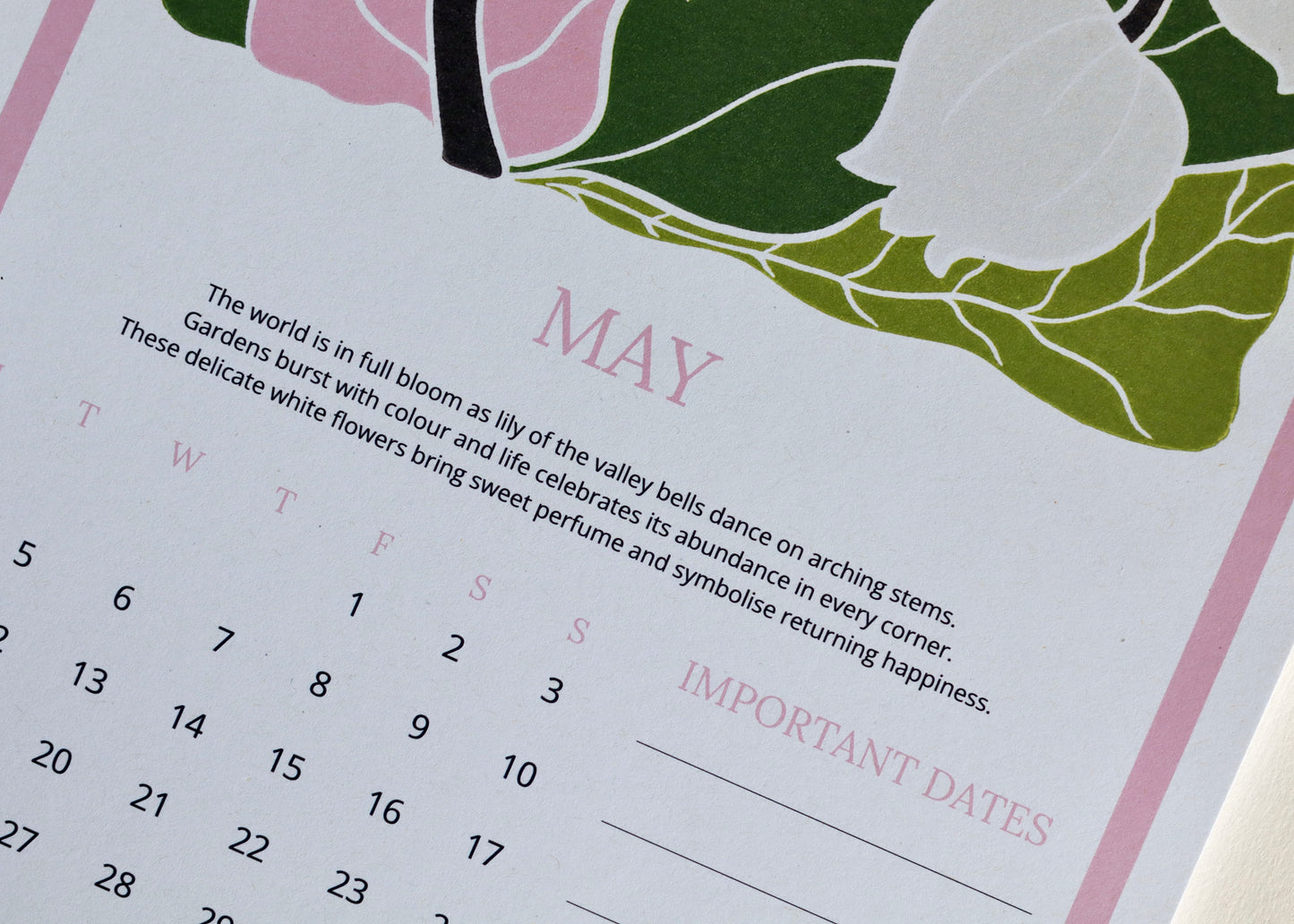A Year in Bloom Hanging Wall Calendar 2026