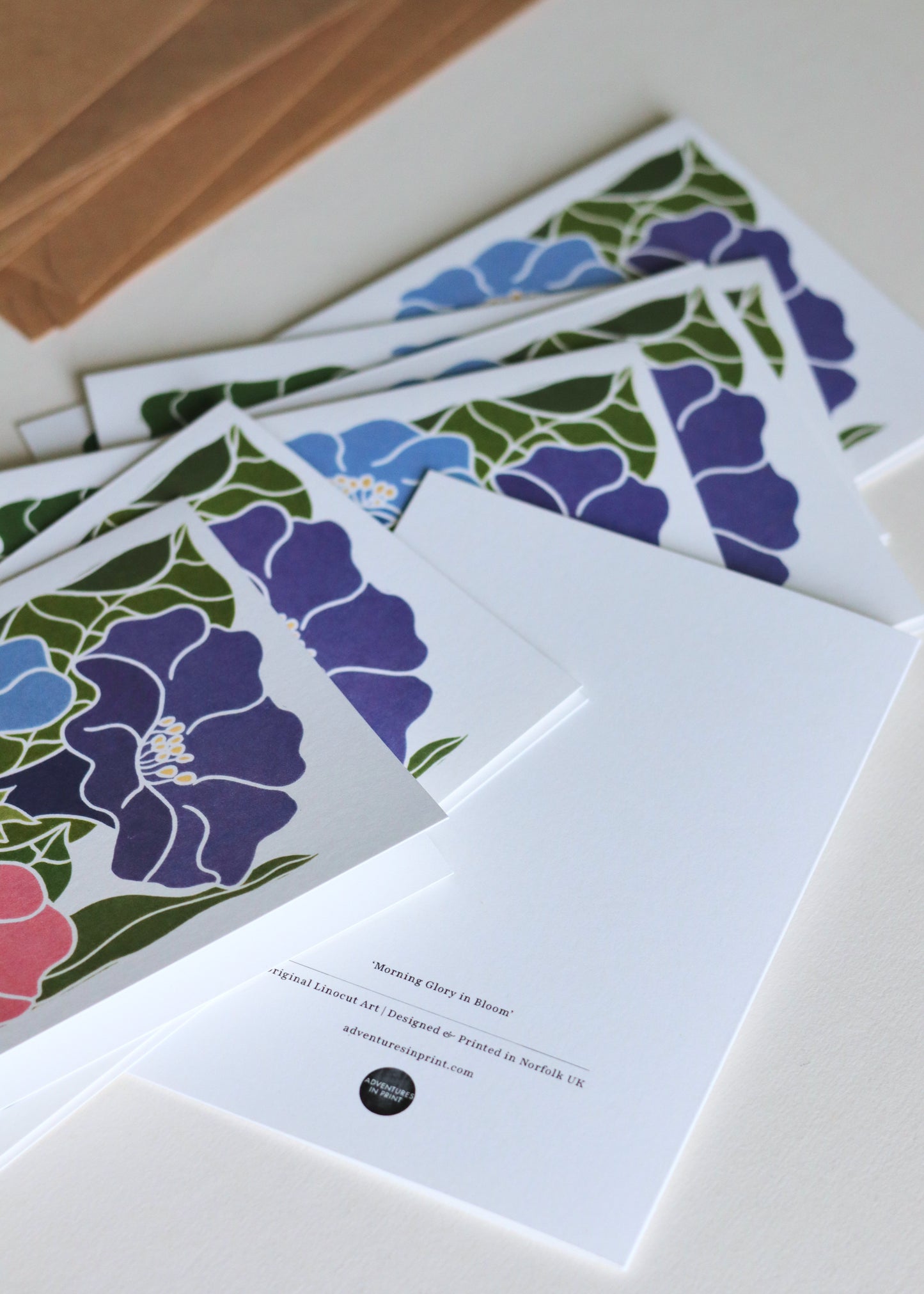 Morning Glory in Bloom | Set of 8 Notecards & Envelopes
