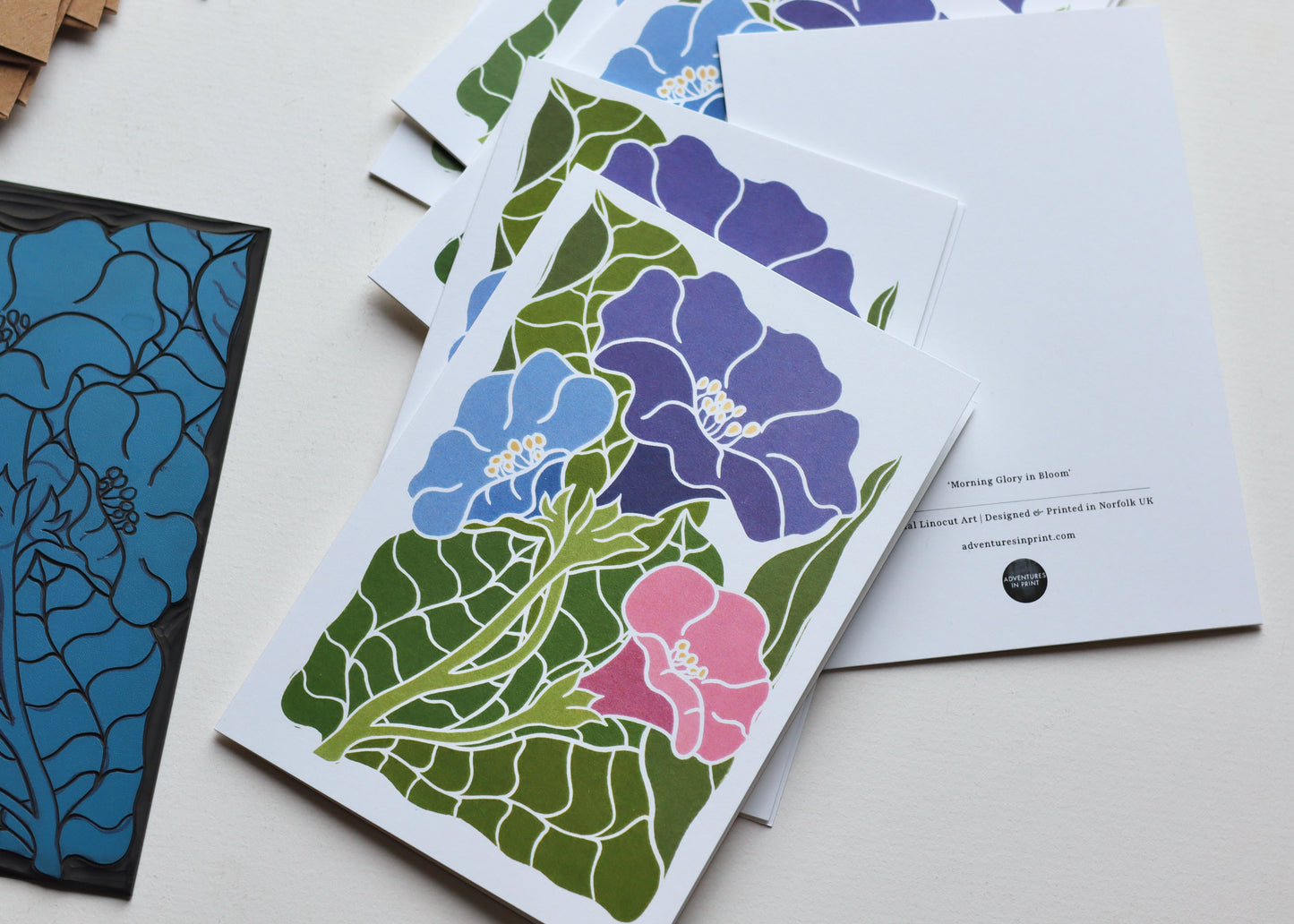 Morning Glory in Bloom | Set of 8 Notecards & Envelopes