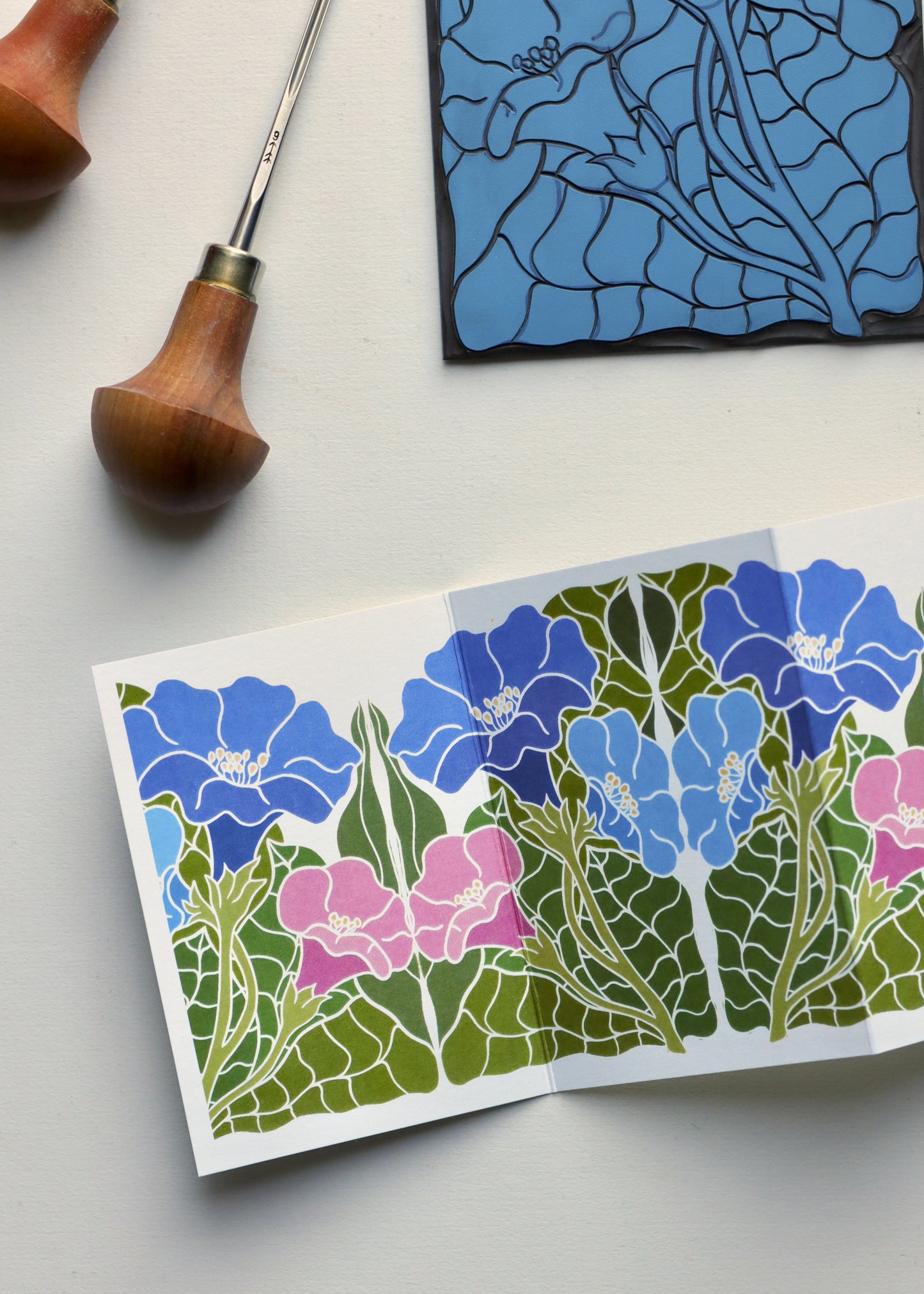 Morning Glory in Bloom Garland Card | Single Card & Envelope