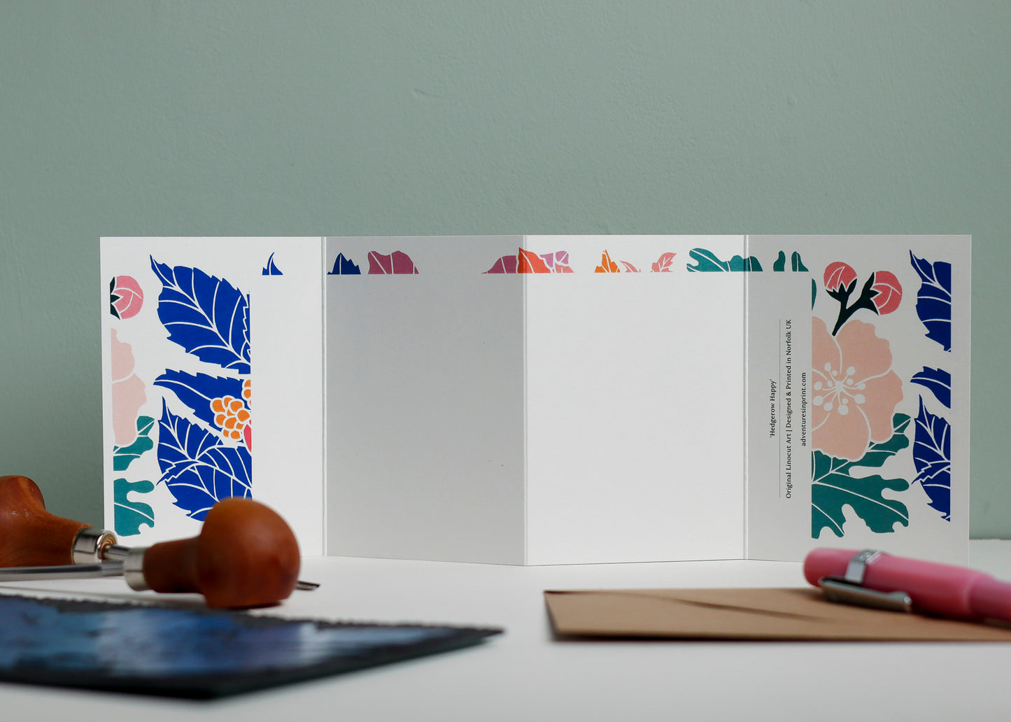 Hedgerow Happy Garland Card | Single Card & Envelope