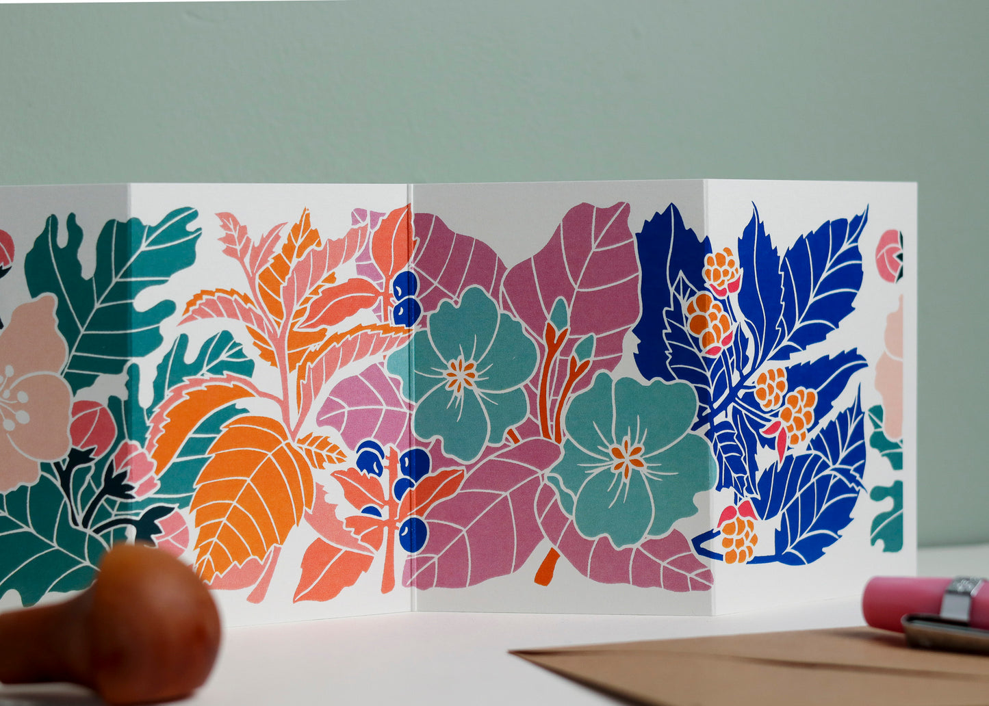 Hedgerow Happy Garland Card | Single Card & Envelope
