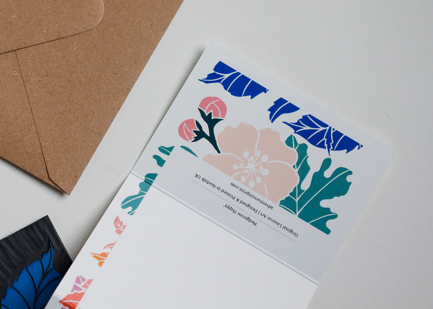 Hedgerow Happy Garland Card | Single Card & Envelope