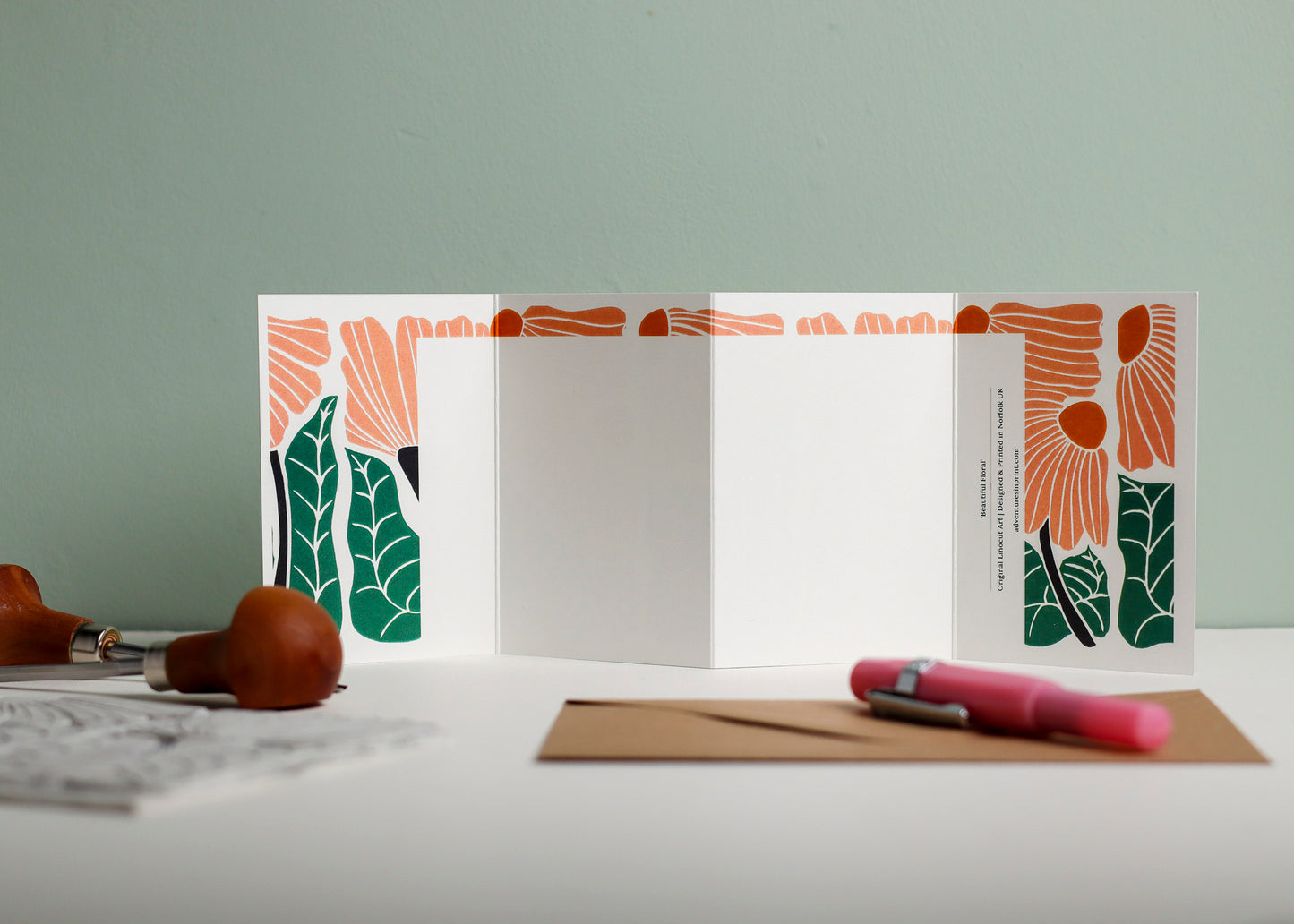 Garden Chorus Garland Card | Single Card & Envelope