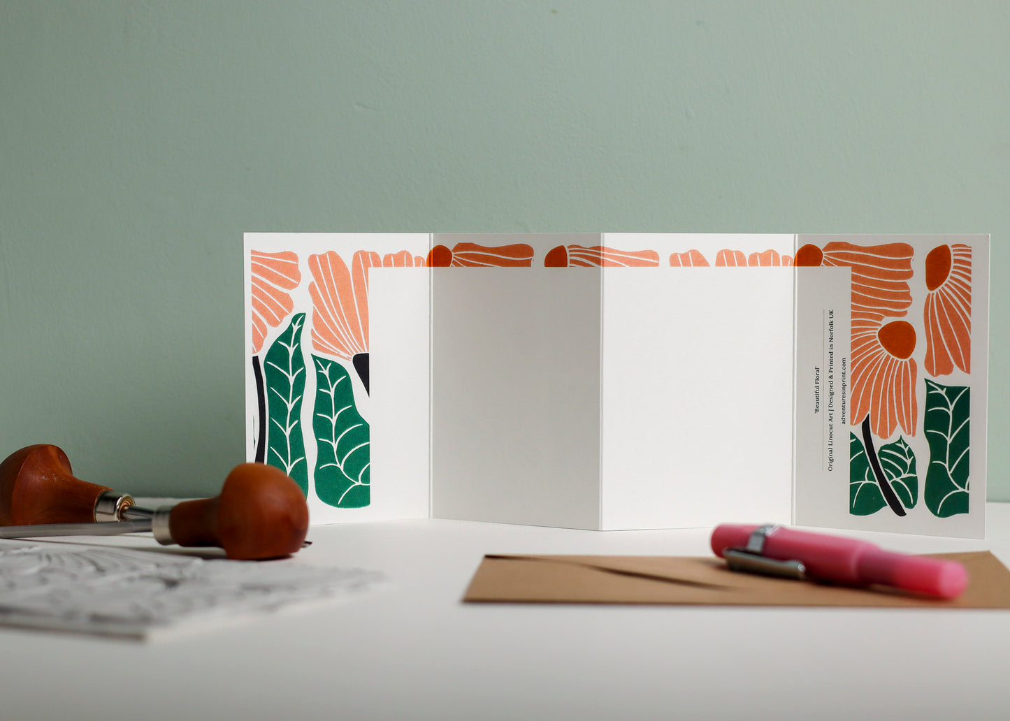 Garden Chorus Garland Card | Single Card & Envelope