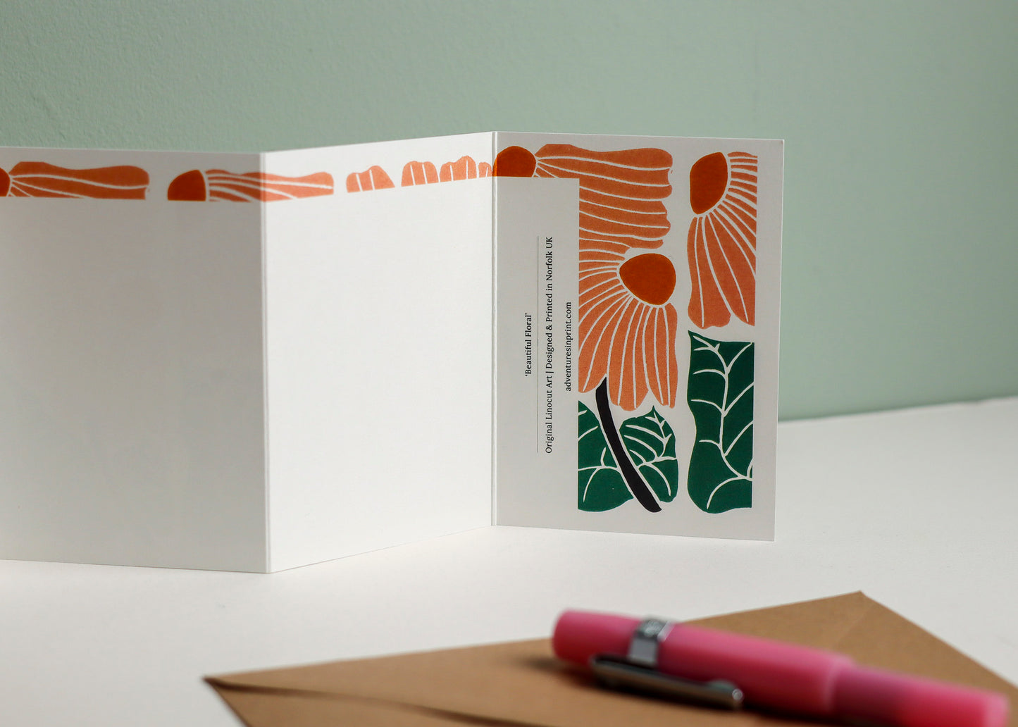 Garden Chorus Garland Card | Single Card & Envelope