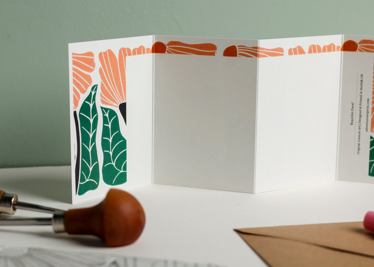 Garden Chorus Garland Card | Single Card & Envelope