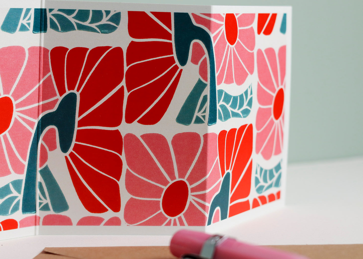 Bloom Burst Garland Card | Single Card & Envelope