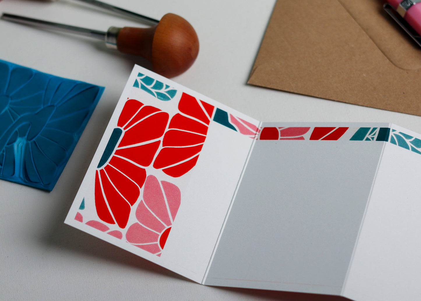 Bloom Burst Garland Card | Single Card & Envelope