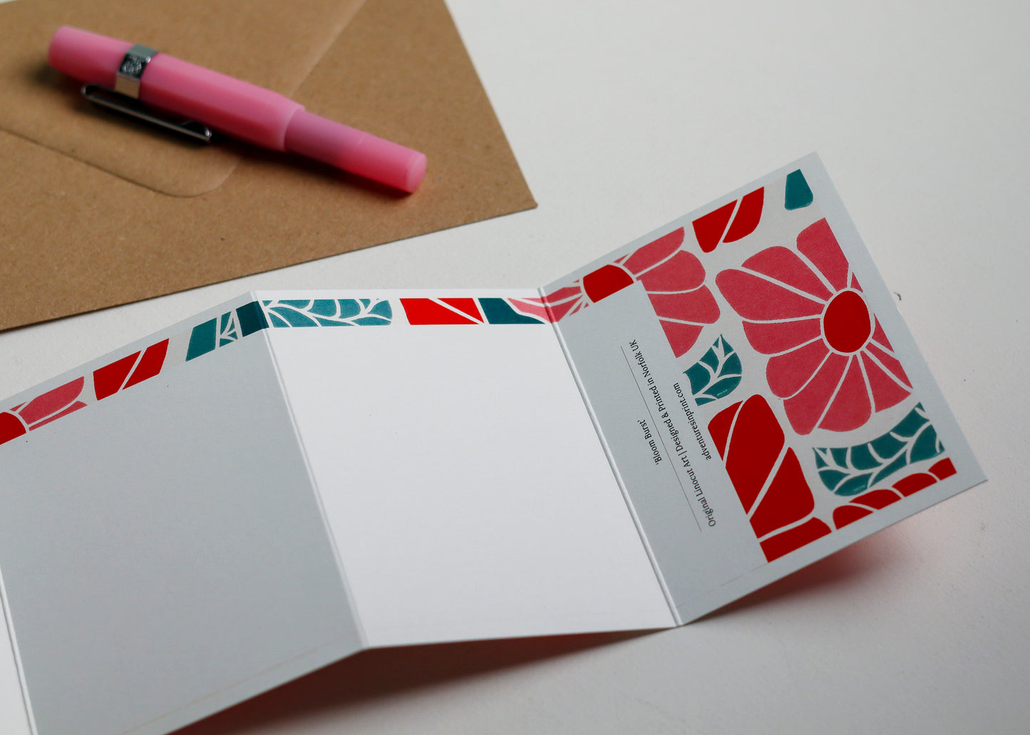 Bloom Burst Garland Card | Single Card & Envelope