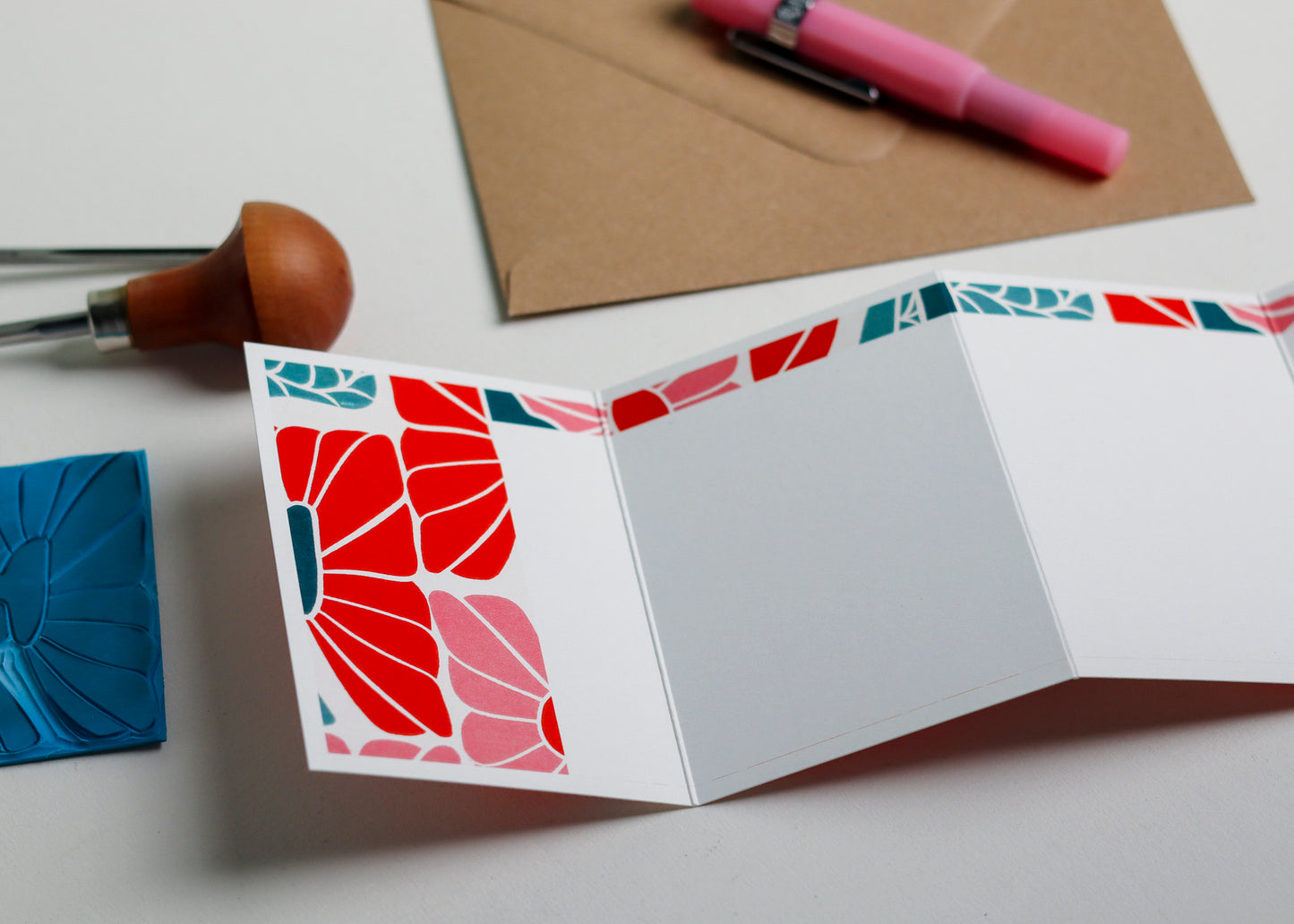 Bloom Burst Garland Card | Single Card & Envelope