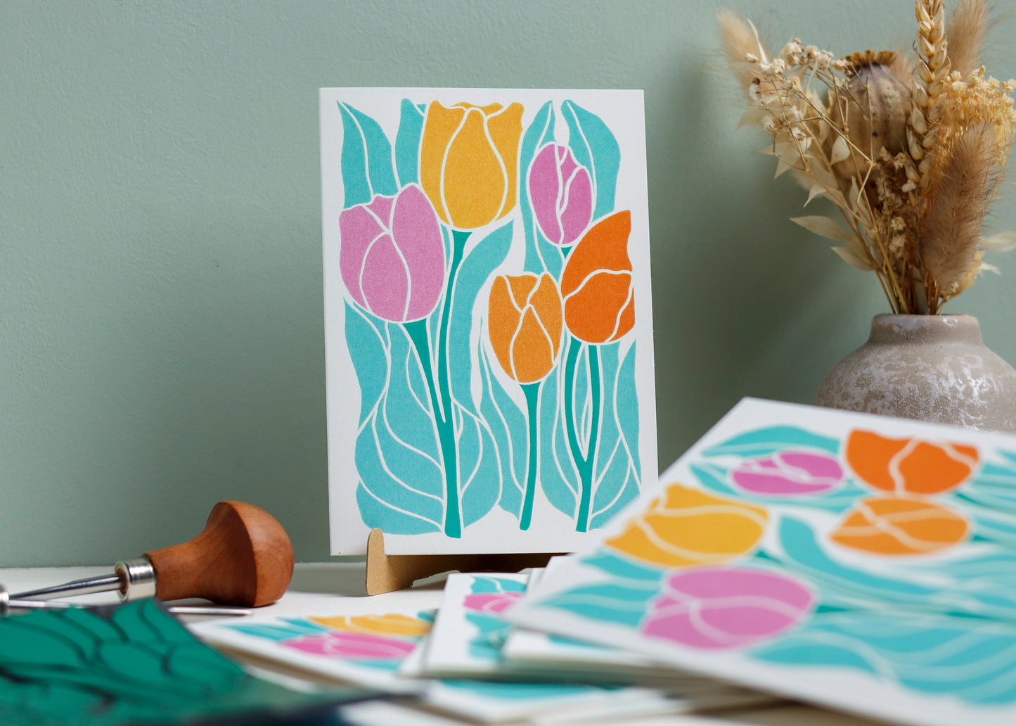 Spring Tulips | Set of 8 Notecards & Envelopes