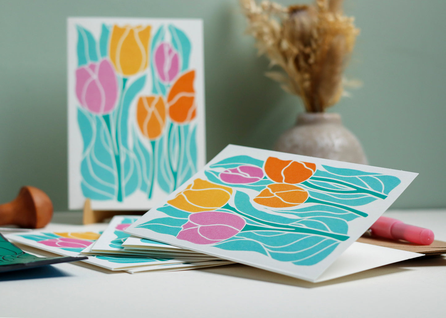 Spring Tulips | Set of 8 Notecards & Envelopes