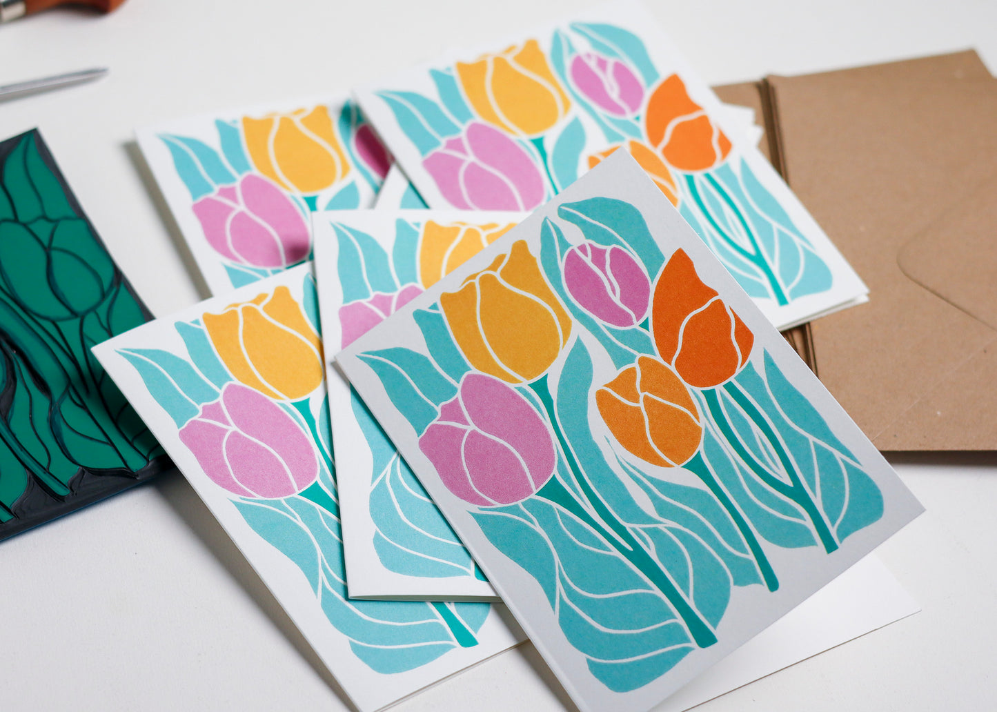 Spring Tulips | Set of 8 Notecards & Envelopes