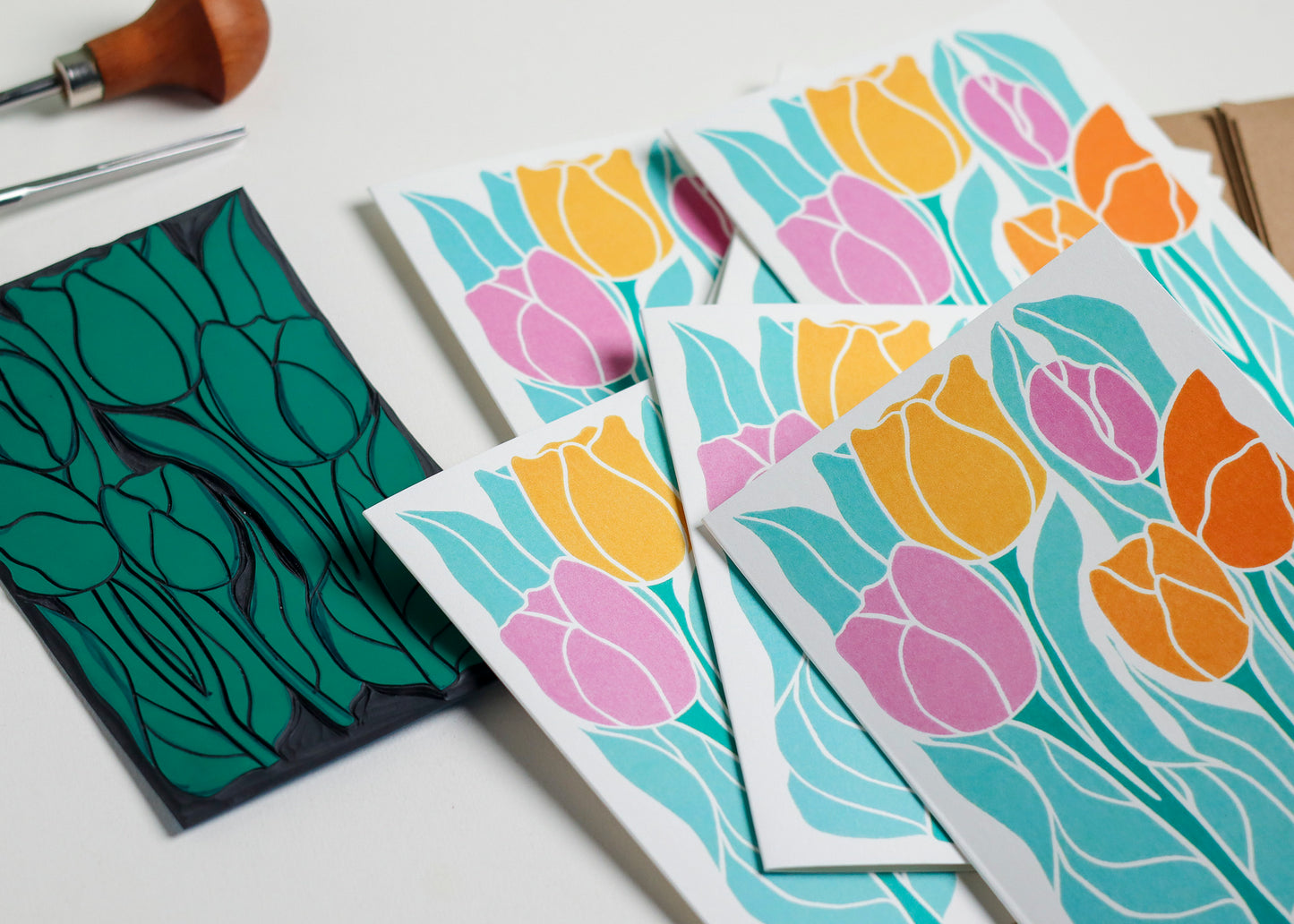 Spring Tulips | Set of 8 Notecards & Envelopes