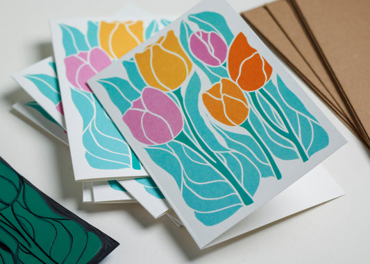 Spring Tulips | Set of 8 Notecards & Envelopes